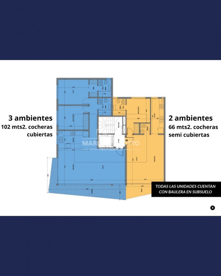 DEPARTAMENTO A ESTRENAR DE 2 AMB. ANKARA II CON COCHERA SEMICUBIERTA Y BAULERA FRENTE AL MAR 