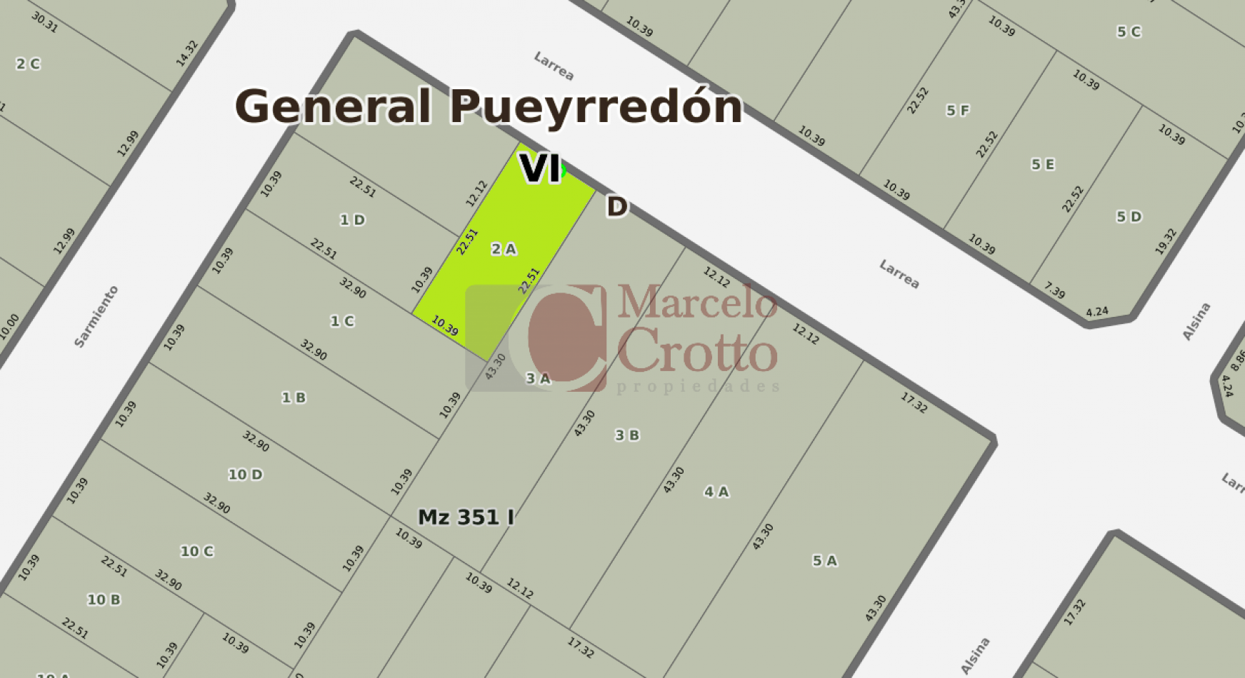 VENTA LOTE ZONA SAN CARLOS LARREA Y SARMIENTO MAR DEL PLATA