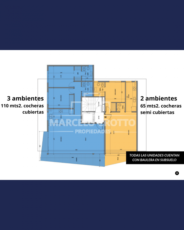 VENTA DE DEPARTAMENTO SEMIPISO 3 AMBIENTES ANKARA II CON COCHERA CUBIERTA Y BAULERA