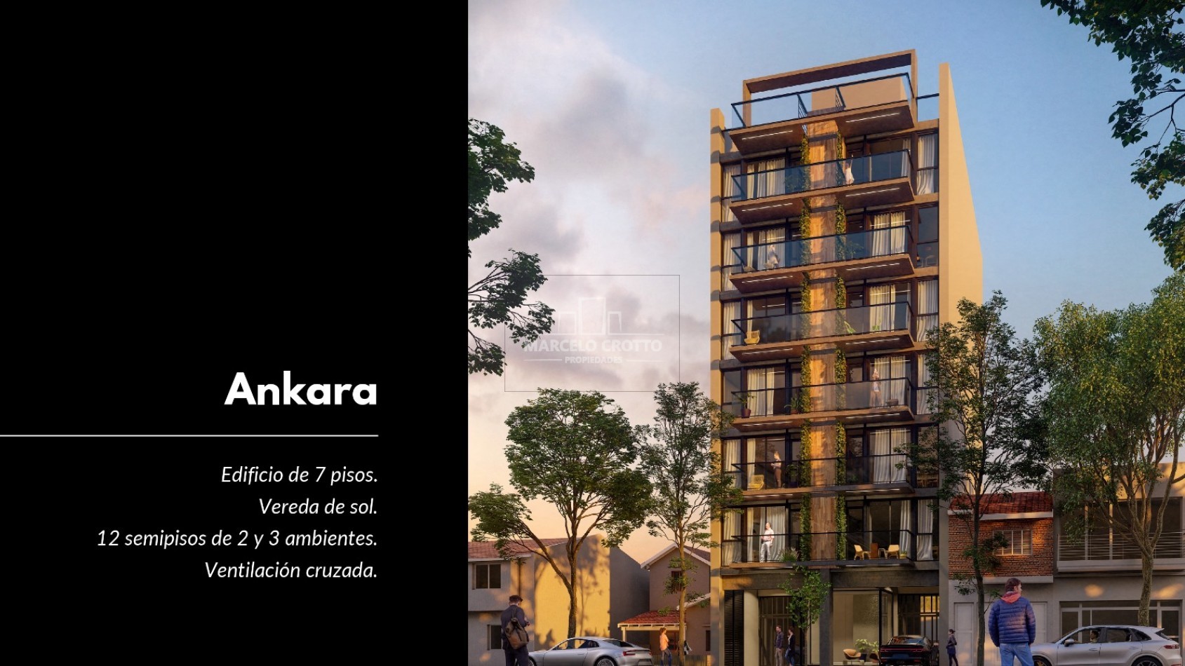 SEMIPISO A ESTRENAR DE 2 AMBIENTES EDIFICIO ANKARA I CON BALCON COCHERA Y BAULERA ZONA MACROCENTRO